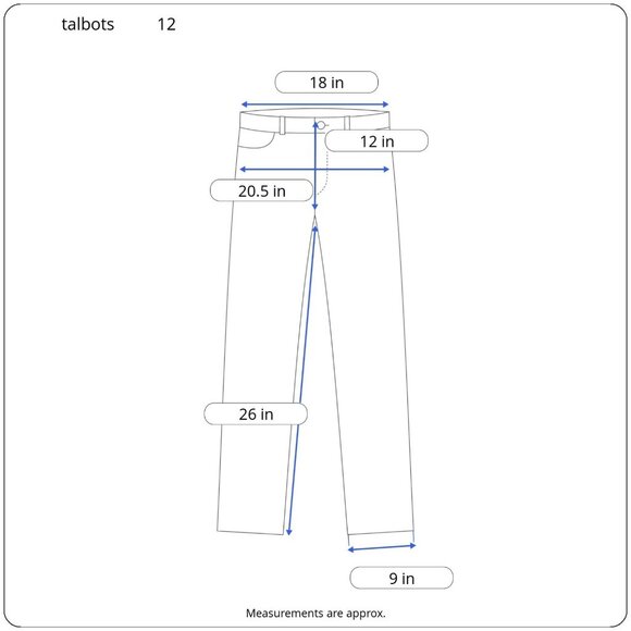 Talbots Womens Ivory Corduroy Pants Size 12 Stretch Ankle Crop 26β Inseam - Picture 2 of 11